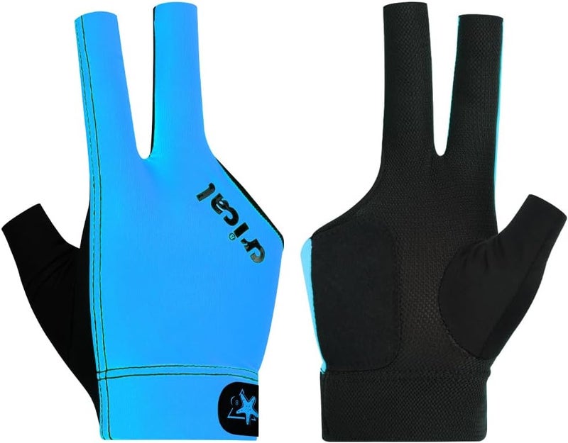 CRICAL Professional Billiard Glove for Pool, 3-Finger Design with Thick Lycra & Non-Slip Grip for Men and Women, Billiard Cue Accessories for Improved Control and Practice - Image 1
